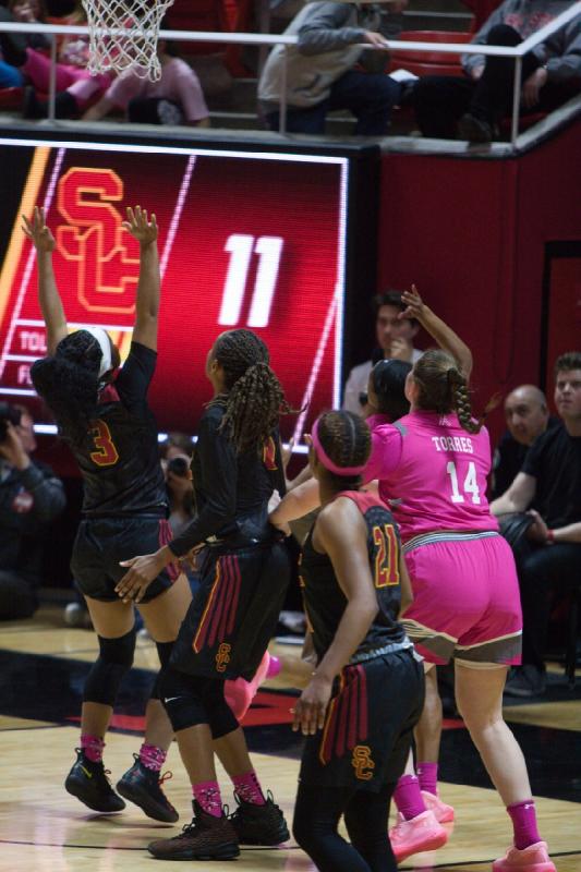 2019-02-08 19:18:26 ** Andrea Torres, Basketball, Damenbasketball, Erika Bean, USC, Utah Utes ** 