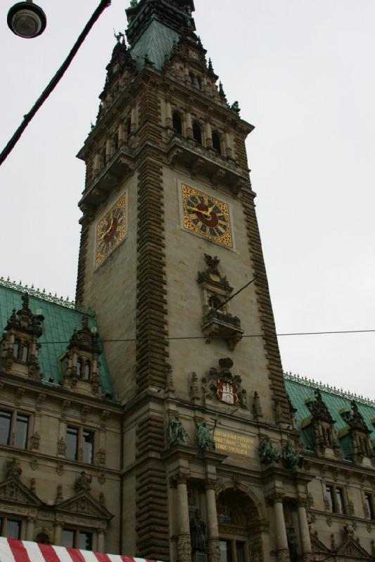 2006-11-25 12:49:32 ** Deutschland, Hamburg ** Turm des Rauthauses Hamburg.