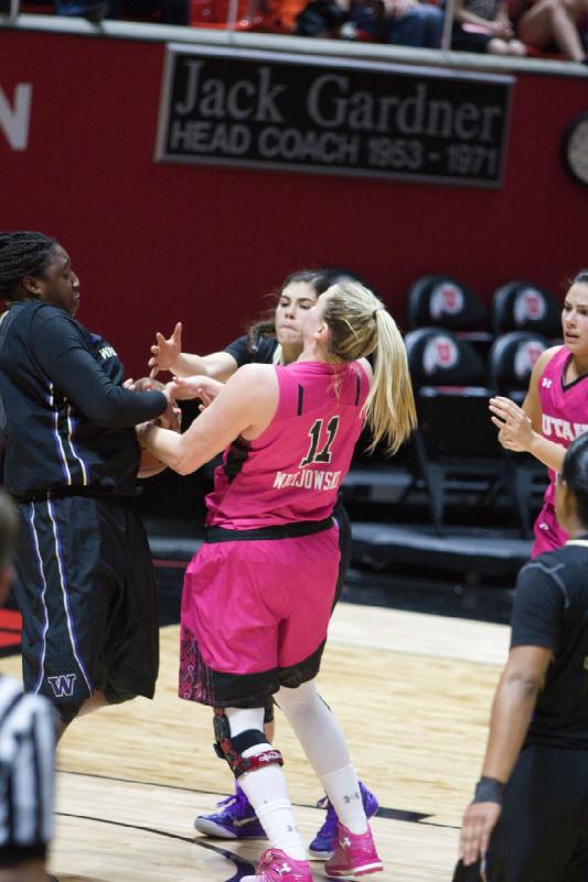 2015-02-13 20:23:59 ** Basketball, Damenbasketball, Nakia Arquette, Taryn Wicijowski, Utah Utes, Washington ** 