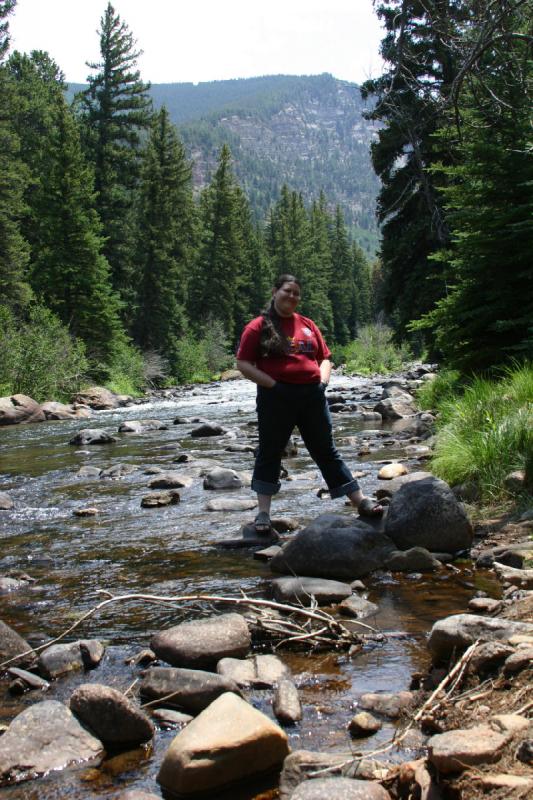 2006-07-23 13:14:52 ** Erica, Vail ** Mit Stativ und Fernbedienung sollte ein Bild von uns beiden funktionieren.