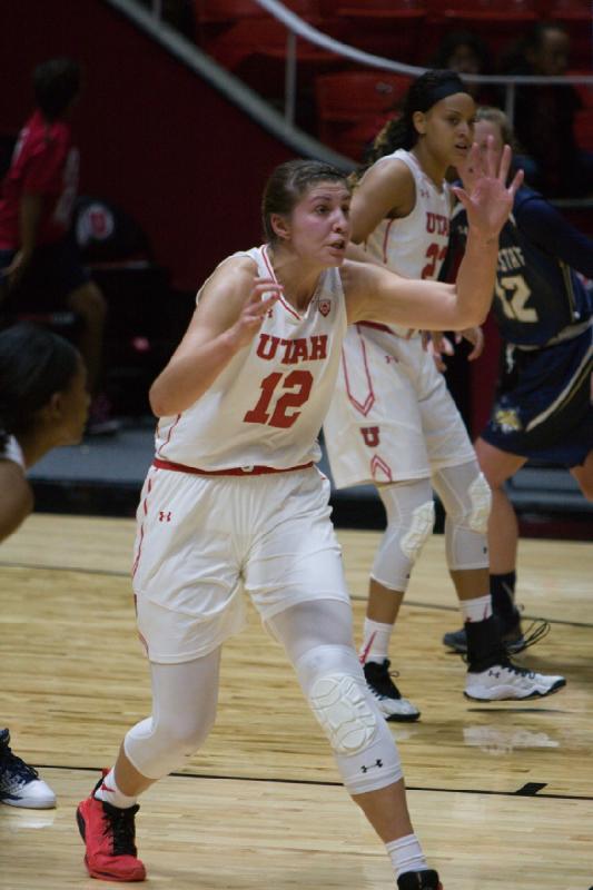 2016-11-12 14:37:00 ** Basketball, Damenbasketball, Daneesha Provo, Emily Potter, Montana State, Utah Utes ** 