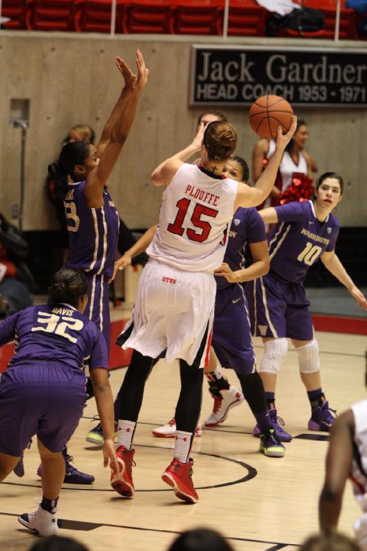 2014-02-16 15:53:41 ** Basketball, Damenbasketball, Emily Potter, Michelle Plouffe, Utah Utes, Washington ** 