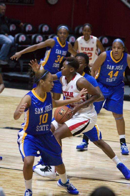 2014-11-14 18:28:47 ** Basketball, Cheyenne Wilson, Damenbasketball, San Jose State, Tanaeya Boclair, Utah Utes ** 