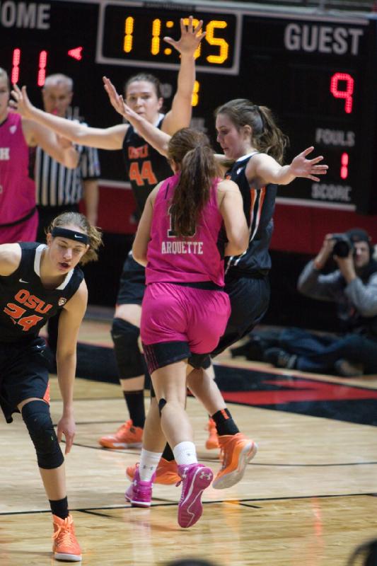 2015-02-22 12:15:18 ** Basketball, Damenbasketball, Nakia Arquette, Oregon State, Taryn Wicijowski, Utah Utes ** 