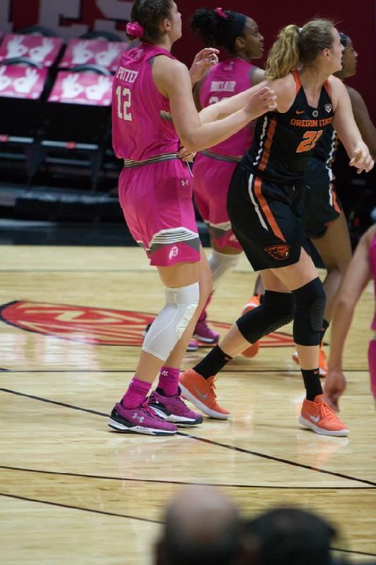 2018-01-26 18:19:13 ** Basketball, Damenbasketball, Emily Potter, Oregon State, Tanaeya Boclair, Utah Utes ** 