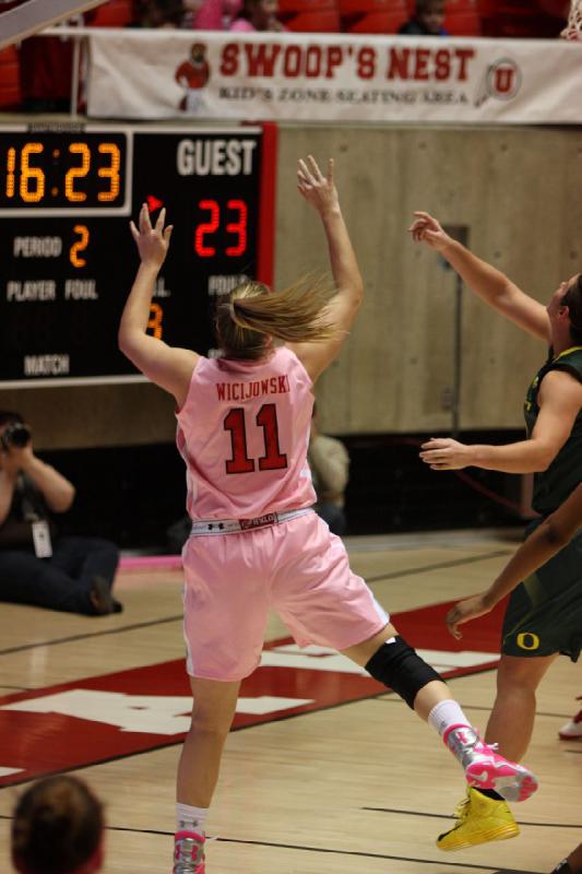 2013-02-08 20:00:58 ** Basketball, Oregon, Taryn Wicijowski, Utah Utes, Women's Basketball ** 