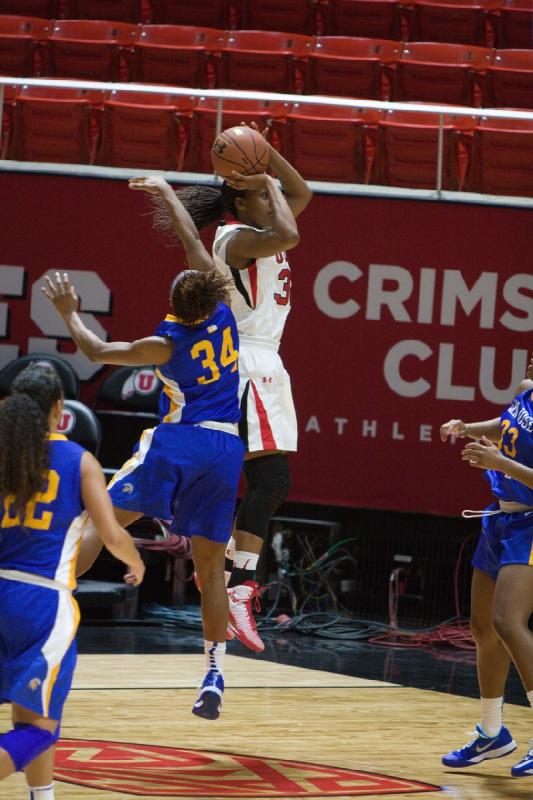 2014-11-14 17:12:32 ** Basketball, Damenbasketball, San Jose State, Tanaeya Boclair, Utah Utes ** 