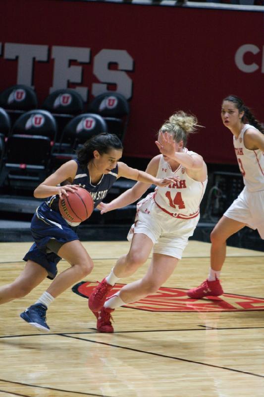 2016-11-12 15:42:18 ** Basketball, Damenbasketball, Malia Nawahine, Montana State, Paige Crozon, Utah Utes ** 