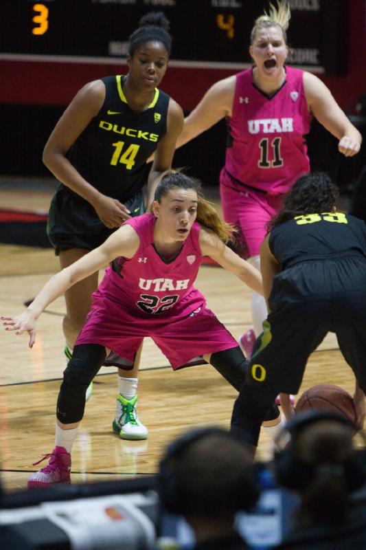 2015-02-20 20:17:15 ** Basketball, Damenbasketball, Danielle Rodriguez, Oregon, Taryn Wicijowski, Utah Utes ** 