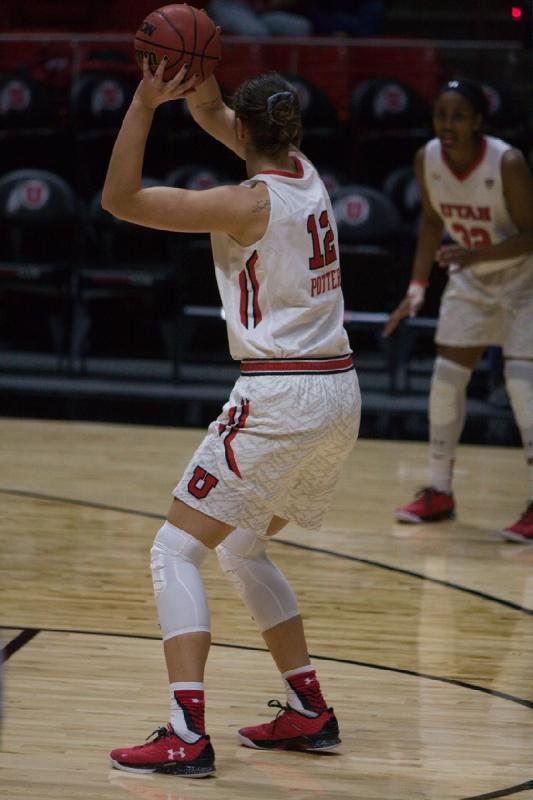 2016-01-24 14:55:19 ** Basketball, Damenbasketball, Emily Potter, Oregon, Tanaeya Boclair, Utah Utes ** 
