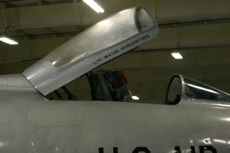 2007-04-08 14:19:34 ** Air Force, Hill AFB, Utah ** Cockpit of the North American F-100A 'Super Sabre'.