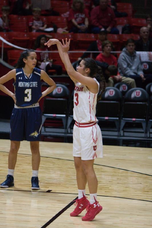 2016-11-12 14:59:52 ** Basketball, Damenbasketball, Malia Nawahine, Montana State, Utah Utes ** 