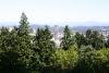 Looking towards Portland from the higher ground that contains the Japanese Garden.