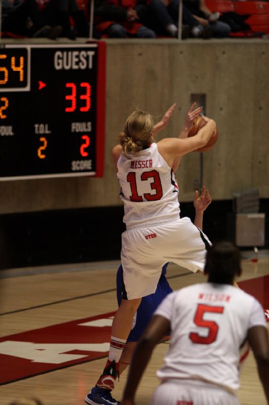 2012-12-15 16:29:33 ** Basketball, Cheyenne Wilson, Houston Baptist Huskies, Rachel Messer, Utah Utes, Women's Basketball ** 