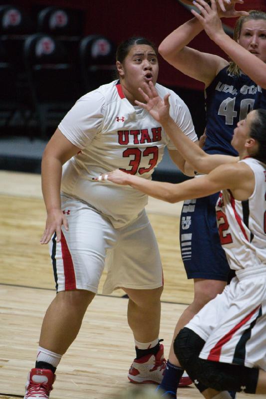 2014-12-03 18:20:16 ** Basketball, Damenbasketball, Danielle Rodriguez, Joeseta Fatuesi, Utah State, Utah Utes ** 