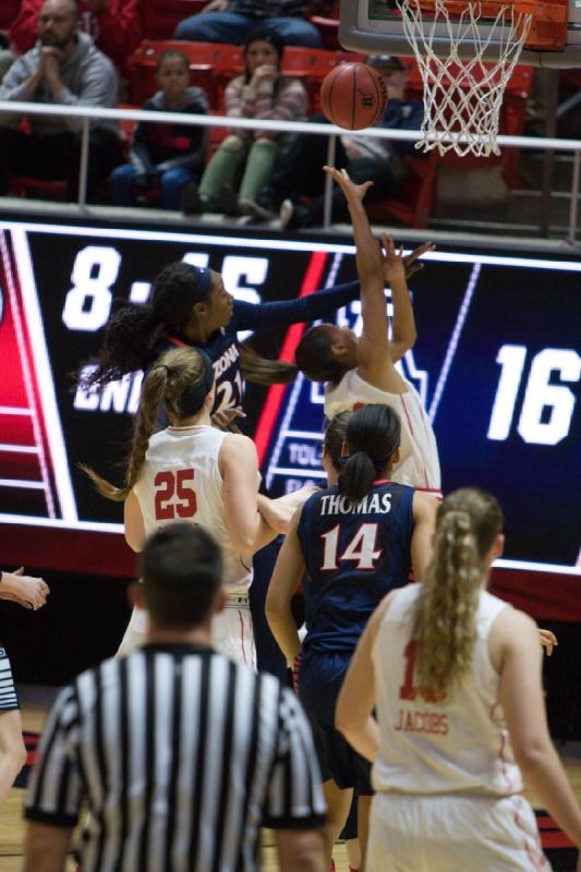 2017-12-29 18:23:04 ** Arizona, Basketball, Damenbasketball, Daneesha Provo, Maurane Corbin, Megan Jacobs, Utah Utes ** 