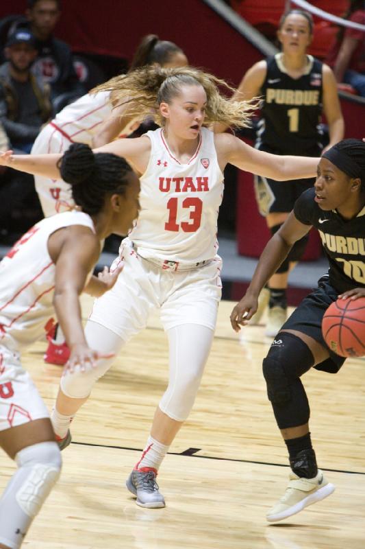 2017-11-20 19:22:33 ** Basketball, Damenbasketball, Daneesha Provo, Megan Jacobs, Purdue, Tanaeya Boclair, Utah Utes ** 