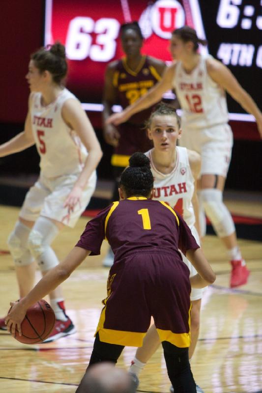 2017-12-31 13:27:57 ** Arizona State, Basketball, Damenbasketball, Emily Potter, Megan Huff, Tilar Clark, Utah Utes ** 