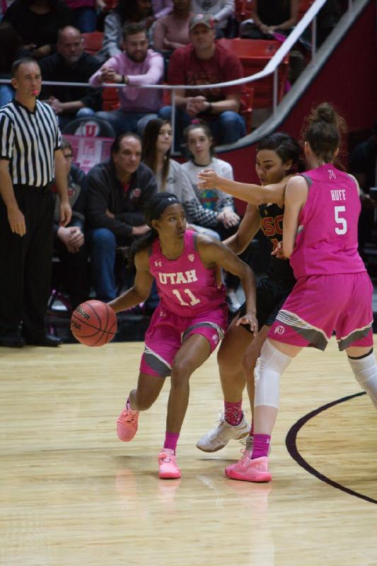 2019-02-08 19:26:56 ** Basketball, Damenbasketball, Erika Bean, Megan Huff, USC, Utah Utes ** 