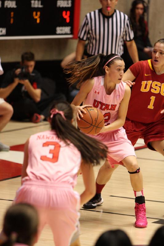 2014-02-27 20:10:57 ** Basketball, Damenbasketball, Danielle Rodriguez, Malia Nawahine, USC, Utah Utes ** 