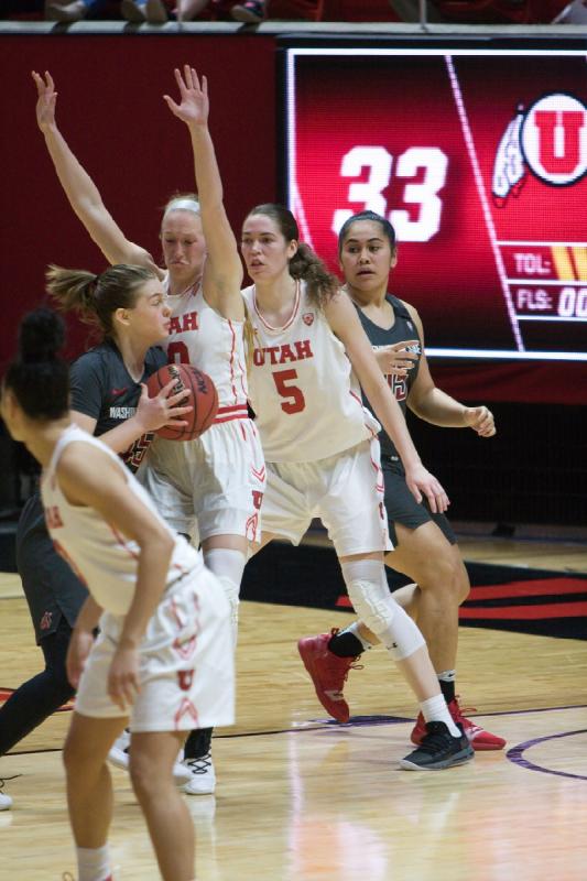 2019-02-24 12:57:17 ** Basketball, Dru Gylten, Kiana Moore, Megan Huff, Utah Utes, Washington State, Women's Basketball ** 