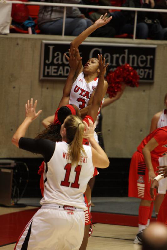 2013-01-18 20:12:36 ** Arizona, Basketball, Damenbasketball, Iwalani Rodrigues, Taryn Wicijowski, Utah Utes ** 