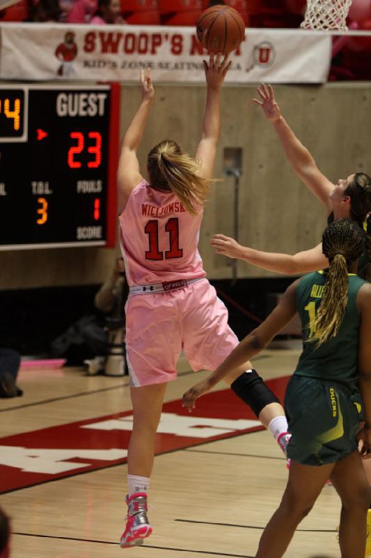 2013-02-08 20:00:58 ** Basketball, Oregon, Taryn Wicijowski, Utah Utes, Women's Basketball ** 