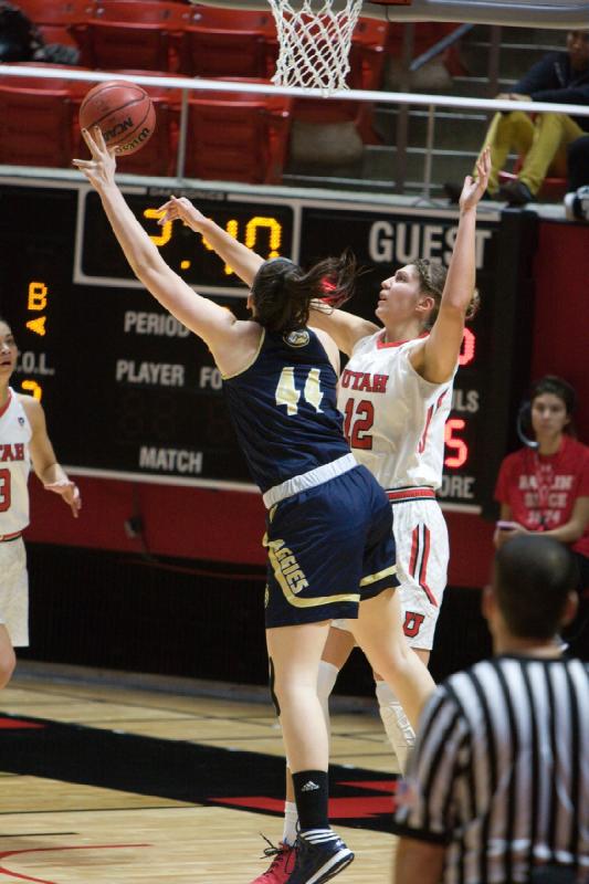 2015-12-29 20:10:06 ** Basketball, Emily Potter, Malia Nawahine, UC Davis, Utah Utes, Women's Basketball ** 