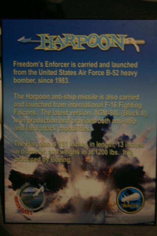 2007-04-08 13:29:32 ** Air Force, Hill AFB, Utah ** Beschreibung der AGM-84L 'Harpoon' zum Einsatz gegen Schiffe.
