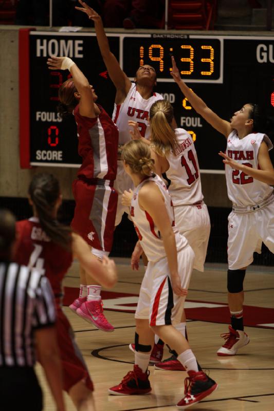 2013-02-24 14:49:43 ** Basketball, Damenbasketball, Danielle Rodriguez, Iwalani Rodrigues, Rachel Messer, Taryn Wicijowski, Utah Utes, Washington State ** 