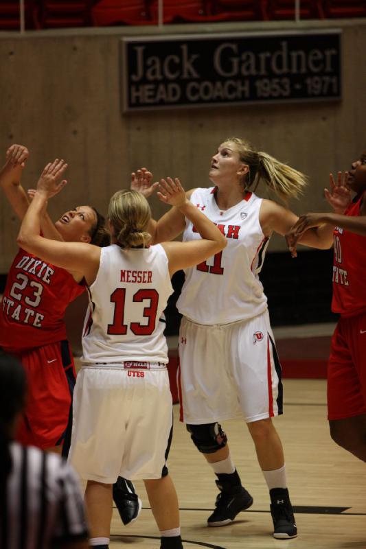 2011-11-05 17:36:16 ** Basketball, Damenbasketball, Dixie State, Rachel Messer, Taryn Wicijowski, Utah Utes ** 