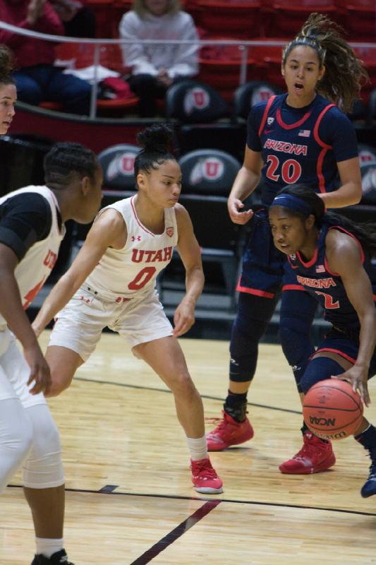 2019-01-06 12:06:09 ** Arizona, Basketball, Damenbasketball, Dre'Una Edwards, Kiana Moore, Utah Utes ** 