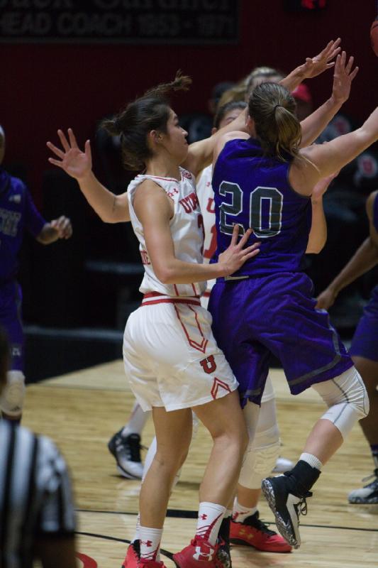 2016-12-17 13:26:41 ** Basketball, Emily Potter, Malia Nawahine, Utah Utes, Weber State, Women's Basketball ** 