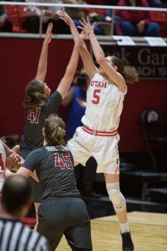 2019-02-24 13:25:04 ** Basketball, Megan Huff, Utah Utes, Washington State, Women's Basketball ** 