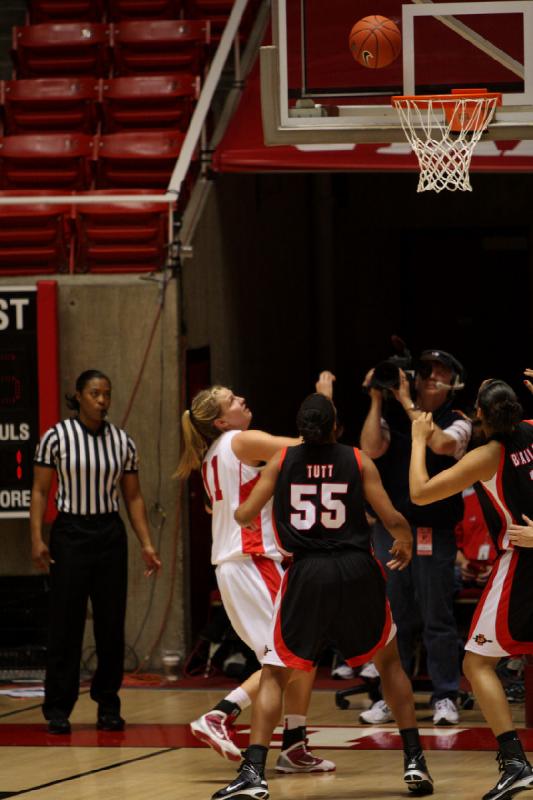 2010-02-21 14:16:02 ** Basketball, Damenbasketball, SDSU, Taryn Wicijowski, Utah Utes ** 