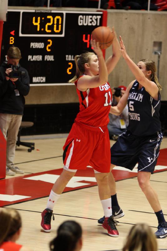 2012-12-08 16:30:02 ** Basketball, BYU, Damenbasketball, Taryn Wicijowski, Utah Utes ** 