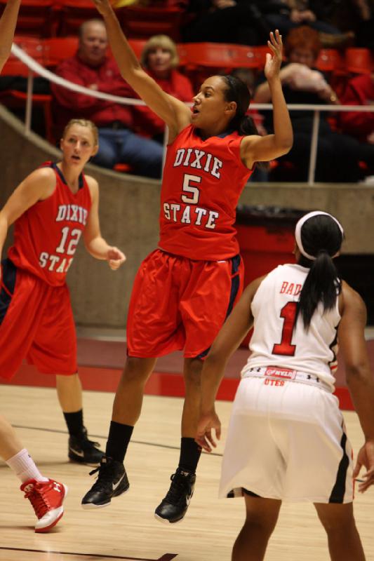 2011-11-05 17:15:06 ** Basketball, Dixie State, Janita Badon, Utah Utes, Women's Basketball ** 