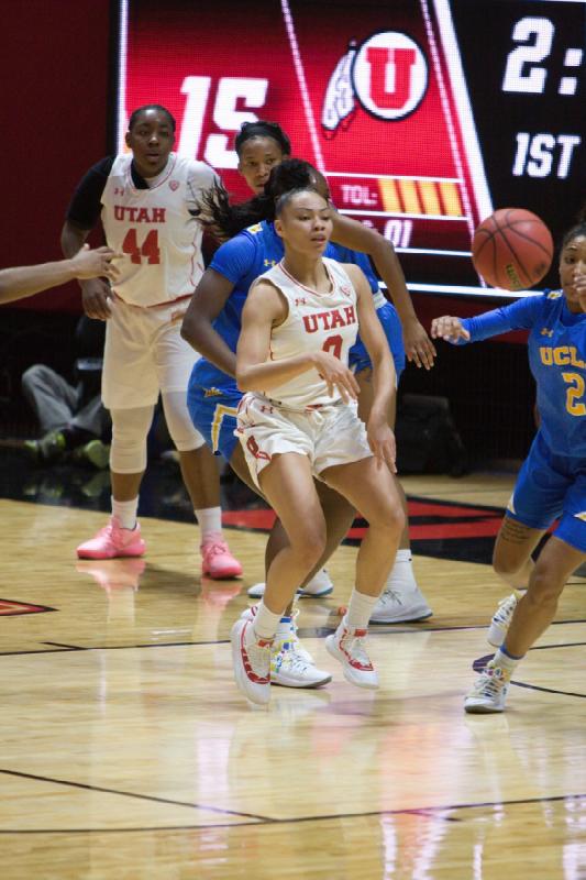 2019-02-10 12:18:46 ** Basketball, Damenbasketball, Dre'Una Edwards, Kiana Moore, UCLA, Utah Utes ** 