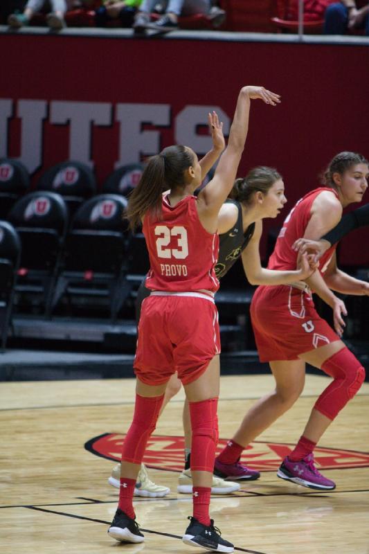 2018-02-01 19:17:54 ** Basketball, Colorado, Damenbasketball, Daneesha Provo, Emily Potter, Utah Utes ** 