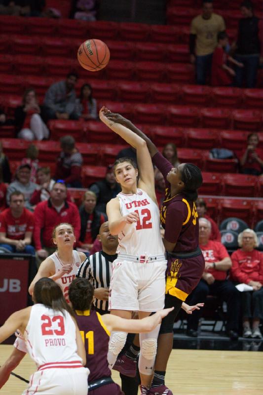 2017-12-31 12:00:21 ** Arizona State, Basketball, Damenbasketball, Daneesha Provo, Emily Potter, Tilar Clark, Utah Utes ** 