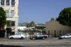 The Hollywood-sign in the distance as seen from the Hollywood Boulevard.